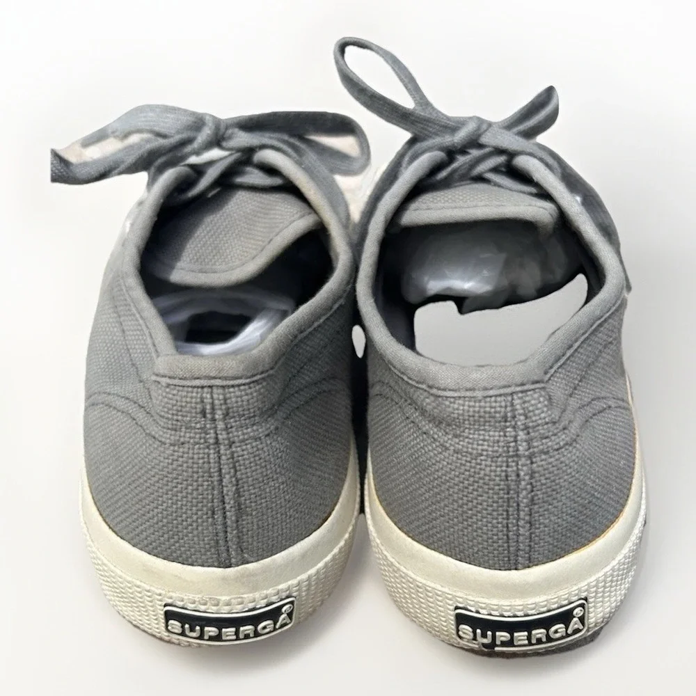 SUPERGA 2750 Cotu Classic Sneakers Light Gray Size 8.5 EU‎ 39 Minimalist Casual